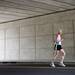 A runner jogs under the Stadium Boulevard bridge during the Ann Arbor Marathon on Sunday, June 9. Daniel Brenner I AnnArbor.com